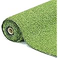 GardenKraft 26070 4m x 1m 15mm Pile High Artificial Grass/Light Green Astro Turf/High Density Fake Grass