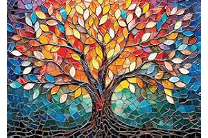 AVEJOYS Puzzle Adulte 1000 Pièces Arbre de Vie 70x50cm Puzzles pour Adultes Jeu éducatif Défi Jouets 1000 Pièces Puzzles pour Adultes Enfants