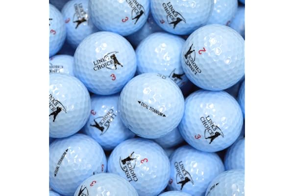 Links Choice High-Visibility Coloured Optic Golf Balls - Enhanced Visibility