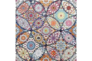 VETPW 5D DIY Mandala Diamante Pintura por Números Kit, Bricolaje Diamond Pasted Painting Bordado De Punto De Cruz Diamante Arts Craft para Decoración de la Pared del Hogar (30x30CM)