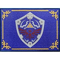 BERONAGE The Legend Of Zelda Hyrule Paillasson Anti-salissures Avec Dessous En PVC Antidérapant Triforce Gauche Awakening Breath Of The Wild - Pour L' Extérieur Et L'intérieur - Facile D'entretien