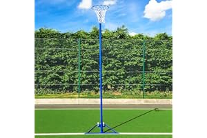 NWS Net World Sports Freestanding Netball Post (School Standard) – Wheelaway Self Weighted Netball Package – Add Ball & Padding (Pair Of Netball Posts With Pole Padding)