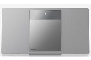 Panasonic SC-HC410EG-S Kompaktstereo, Vit, 60 x 60 x 85 cm