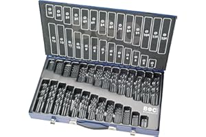 BOHRCRAFT HSS DIN 338 rollg. Typ N in Metallkoffer 220-tlg. 1,0-13,0 x 0,5 stg.+3,3+4,2 mm / M220