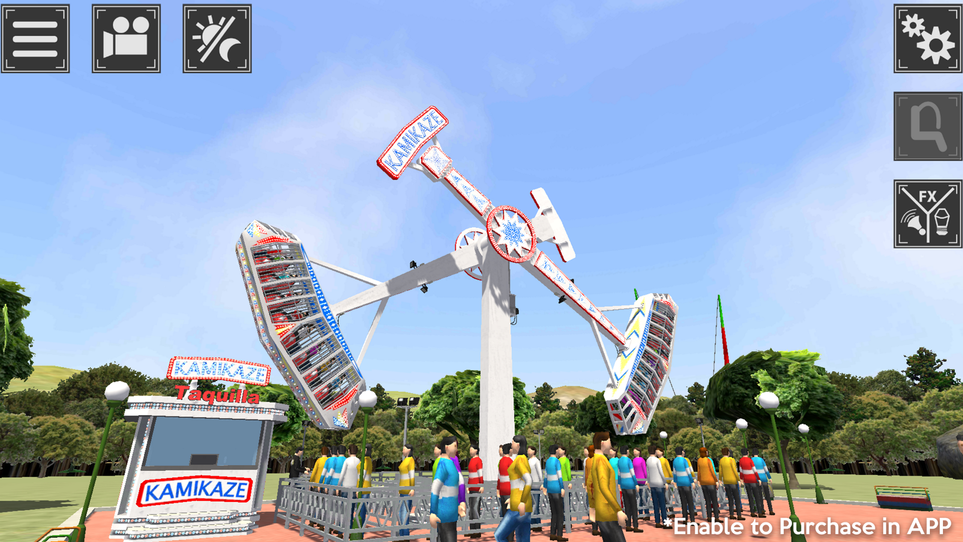 Thrill Rush Amusement park simulator (Roller coasters, ferris wheel