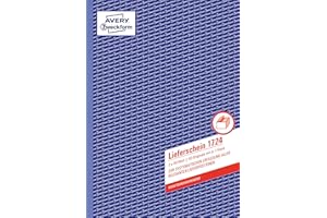 Avery Zweckform 1724 Delivery Note Book A4 2 x 40 Pages (German Text)