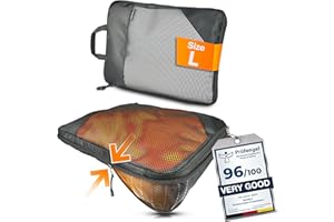 Travely Packing Cubes Compression – 1 x rozmiar L – kostka kompresyjna jako walizka lub organizer do plecaka – torby do pakowania w podróży, worki kompresyjne