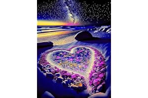 Lunyloer Diamond Painting, DIY Diamond Art Kits for Adults Beginner, 5D Full Drill Handmade Crystal Rhinestone Embroidery Cross Stitch Painting Kits for Home Wall Decor 40x30 CM