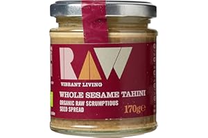 RAW VIBRANT LIVING Raw Organic Health Whole Tahini, 170g