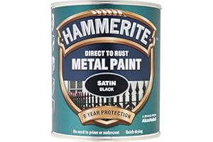 Hammerite 5084907 Metal Paint 2.5 L - Satin Black