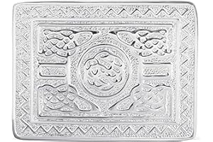 Hamilton Kilts Schottische Kilt Gürtelschnalle messing Spiegel Glanz Keltisches Design Sporran