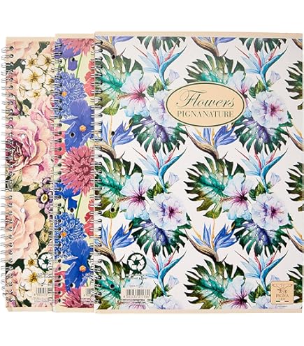 Blocco Spiralato Pigna - 120 Fogli Carta Riciclata 80gr, Formato A4, Quadretti 5mm - Foto 11