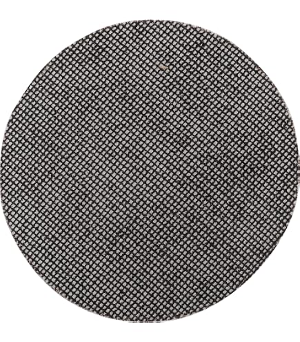 Lot De 5 Patins Auto-agrippants Toile Abrasive Grain 220 - ø 180mm - Pour Meuleuses, Plaques De Plâtre, Bois
