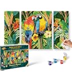 Schipper 609130863 Peinture par numéros – Polygone Art Renard – Tableaux de peinture pour adultes avec pinceaux et peintures acryliques 40 x 50 cm