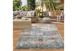 ‎TEPPICH-TRAUM Teppich-Traum Orient Teppich Schlafzimmer In- & Outdoor Balkon Vintagestyle bunt Größe 160x230 cm