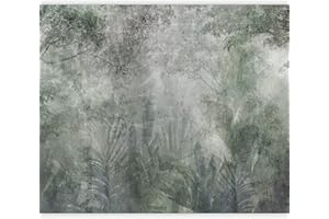 murando Carta da parati Fogli Alberi 400x280 cm Fotomurali in TNT Murale alla moda Decorazione da Muro XXL Poster Gigante Design Carta per pareti Calcestruzzo come dipinto b-A-0897-a-a