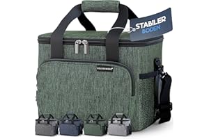 HELDENWERK Borsa termica per cibo e bevande – Borsa termica isolata a tenuta stagna e impermeabile – Borsa per la colazione, picnic, borsa termica, borsa termica, borsa termica grigio chiaro