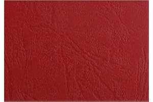 GBC CE040031 A4 Leather Grain Binding Covers 250gsm - Red