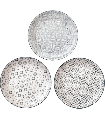 Bloomingville Bord Susie, roze rood geel paars, keramiek, set van 4