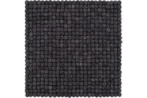 myfelt Filzkugel Sitzauflage Stuhlauflage - Hugo - 36x36 cm, anthrazit