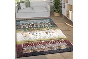 ‎PACO HOME Dywan Do Salonu Kr?kie W?sie Vintage Boho Skandynawski Geometryczna, Rozmiar:200x290 cm, Kolor:Wielokolorowy 2