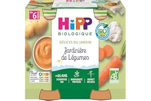 HiPP - Délices du Jardin - Jardinière de Légumes Dès 6 Mois - Pots - 2x190 g