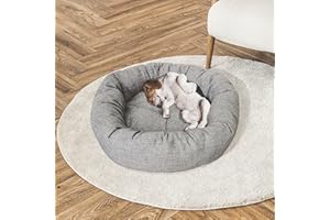 miasuite i sogni italiani Cuccia per cani e gatti con bordo rinforzato, M - 60 cm - MADE IN ITALY - Lettino per cani e gatti con morbido cuscino estraibile, Modello Puffy - MiaFur