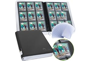FunGuys Toploader Binder, Trading Card Binder Storage, 252 9 Pocket Top Loader Pokemon Binder, Card Collection for Yugioh, MTG, TCG, Card Folders for Trading Cards
