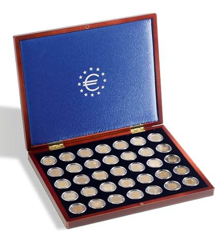 Cofanetto Portamonete VOLTERRA TRIO De Luxe - 105 Monete Da 2 Euro In Capsula Cod303369