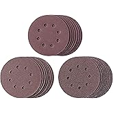 Einhell Original 25-piece sandpaper set (eccentric sandpaper accessory, diameter 125 mm, 25 sanding discs, 9 x P60, 8 x P120