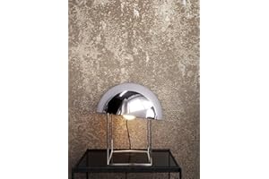 NEWROOM DESIGN NEWROOM Tapete Braun Vliestapete Leicht Glänzend - Betontapete Uni Gold Silber Beton Putz Modern Industrial Betonoptik Putzoptik inkl. Tapezier-Ratgeber