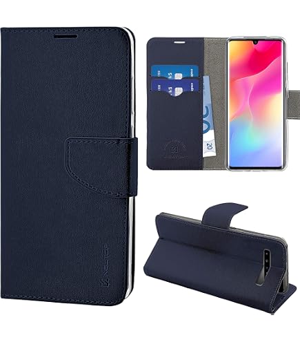 HualuBro Flip Cover A Libro Per Xiaomi Mi Note 10 / Pro – Custodia In Pelle PU Con Portafoglio, Slot Carte E Supporto