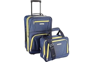 Rockland - Juego de Maletas Adulto Unisex, Azul Marino (Azul) - F102