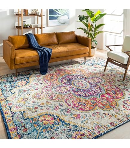 IKEA NÖVLING ノーヴリング ラグ ダークブルー128x195 cm NÖVLING rug, low pile, dark blue/yellow-brown, 4'2