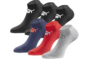 PUMA Sneakersocken 18 Paar Pack Statement Edition - Damen und Herren Black-Blue-Red-Grey Season Gr.