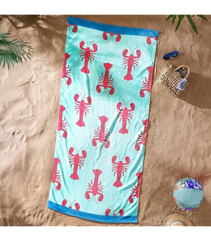 Catherine Lansfield Telo Mare In Cotone Con Stampa Leopardo, 78x200 Cm, Con Cappuccio Per Sdraio, Naturale