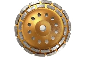 CT&T INDUSTRIE Diamond muela Plato Discos abrasivos Ø 180 mm 22,23 mm agujeros 7 mm doble dientes