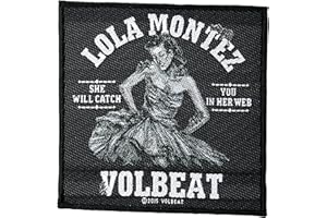 Volbeat Aufnäher - Lola Montez -(SP2810) Volbeat Patch - Gewebt & Lizenziert !!