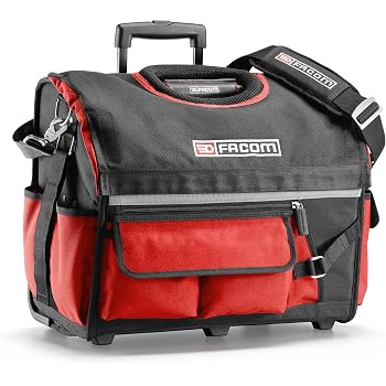 Borsa Per Attrezzi Con Ruote Solidcraft - Trolley Portautensili, Poliestere 1680D, Dimensioni 46x39x26 Cm