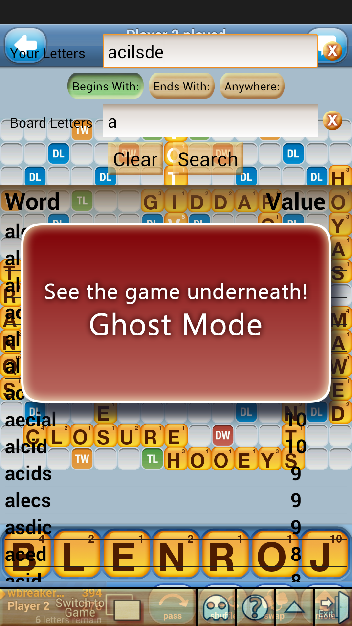 Word Breaker Free Cheat for Words With Friends, Wordfeud, Scrabble