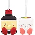 Hallmark Better Together Sushi and Soy Sauce Magnetic Christmas Ornaments for Tree, Set of 2