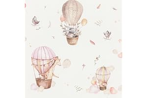 Rasch Papel pintado 300529 – Papel pintado para habitación infantil, 10,05 m, 0,53 m (largo x ancho), color rosa