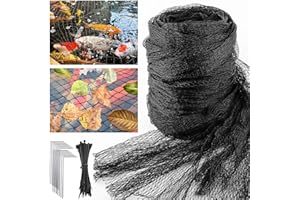 UNIFAMILY 3m x 3m Pond Netting to Keep Heron Away Woven Fine Mesh Fish Pond Netting Cover Black Heavy Duty Pond Protection Net Protecting Koi Fish from Raccoons, Birds, Cats & Predators