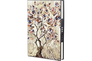 ZXHQ Diario per ragazze con lucchetto, scrittura di password nascosta Diario di viaggio Quaderno a righe A5 in pelle con copertina rigida （21 x 15 cm) stile 5