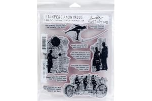 STAMPERS ANONYMOUS Tim Holtz - Stampers Anon Cling RBBR Set Theories, multicolore, taille unique