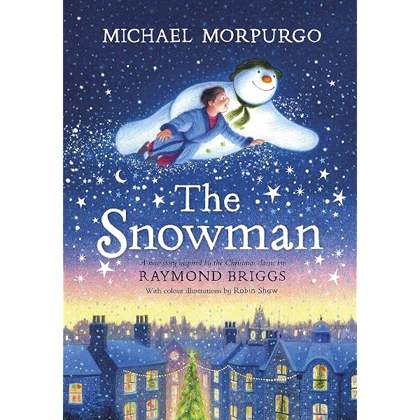 Raymond Briggs Schneemann & Schneehund Konfetti – 1 Stück, Blau/silber, Für Weihnachtsdeko