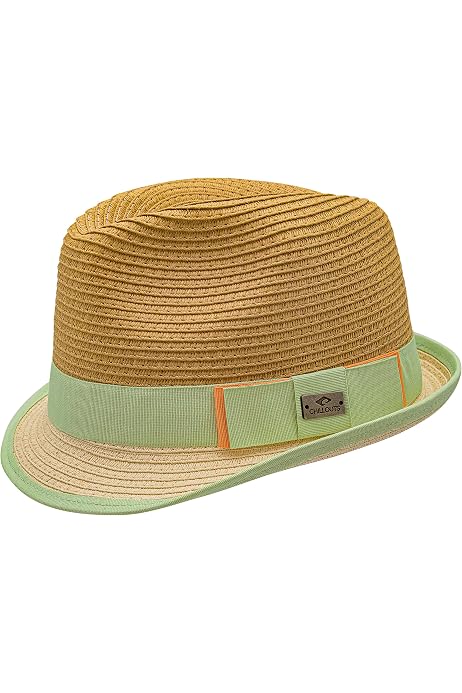 Chapeau De Paille Lin FakeFace - Trilby Homme Léger - Panama Pliable - Protection UV - Taille M