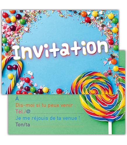 Cartes D'invitation Anniversaire Enfants Avec Vecteur D'insectes Bugs