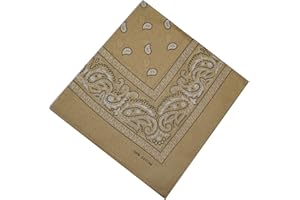 SCHALS & TÜCHER Bandana 100% Coton Original Paisley Foulard accessoire Bandeau cheveux Echarpe Mouchoirs Homme Femme Enfant