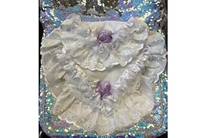 Baby Birds Dolls Pram 2 Piece Bedding Set - white and lilac rose